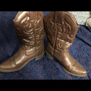 Rampage cowboy boots girls size 4